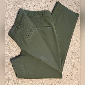 Banana Republic Olive Green Midrise Chino Straight Leg Pants - Size 8